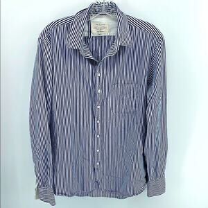 Rag & Bone Tailored Workwear striped long sleeve button up dress shirt sz S